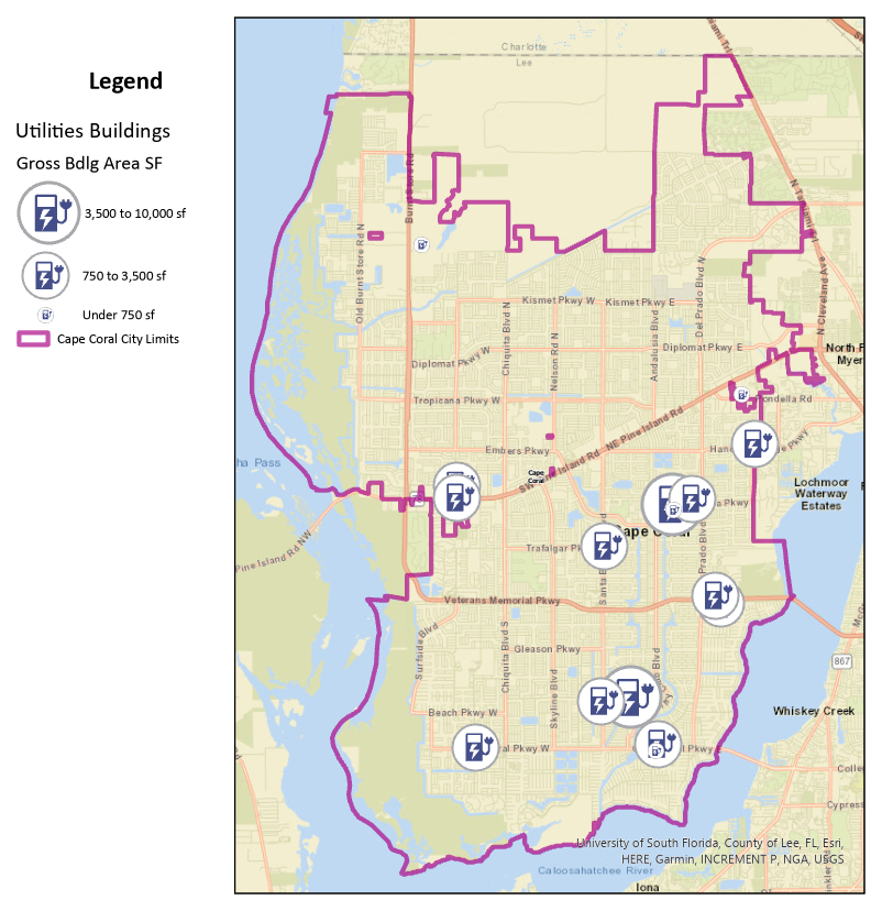 Utilities Buildings map